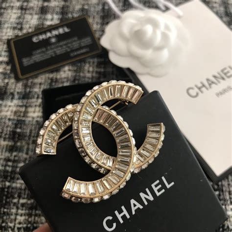 chanel crystal brooch replica|cheap knock off chanel jewelry.